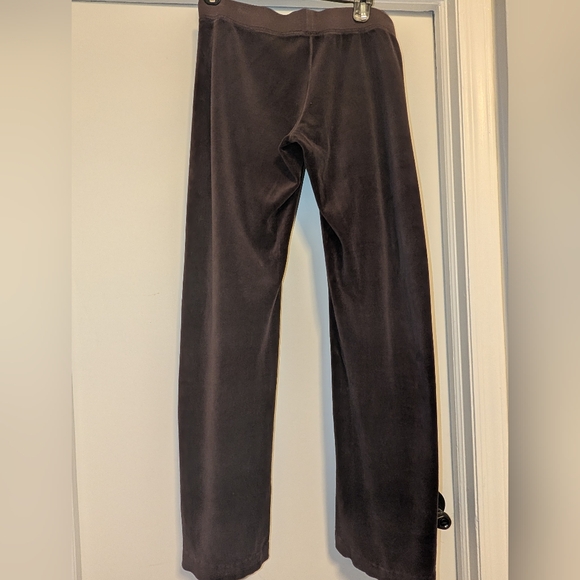Juicy Couture Brown Velour Tracksuit Set – Hoodie L / Pants M - Picture 7 of 8